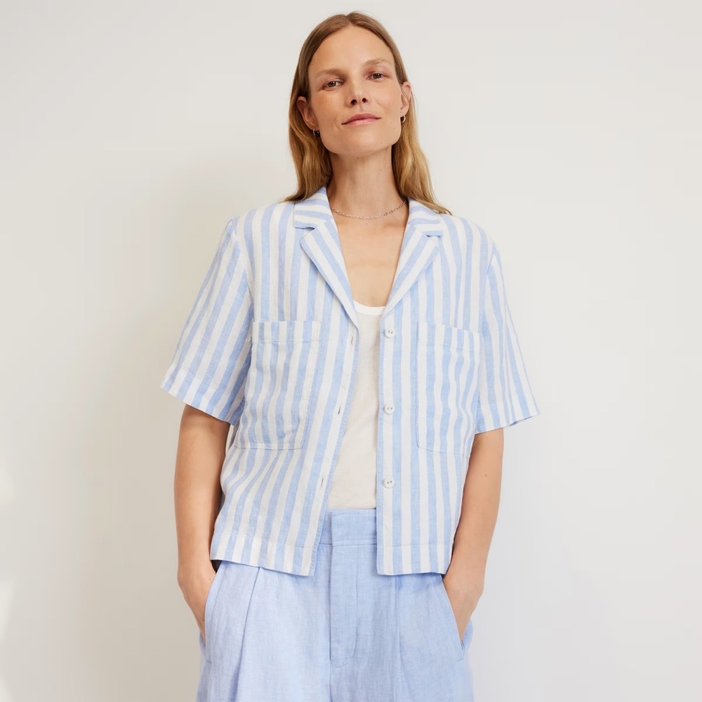 Everlane The Linen Workwear Shirt - S